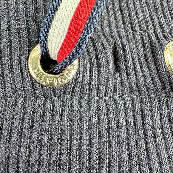 Tommy Hilfiger Midi Skirt Size XL Red White Blue Side Stripe Knit Elastic Waist - Picture 6 of 15